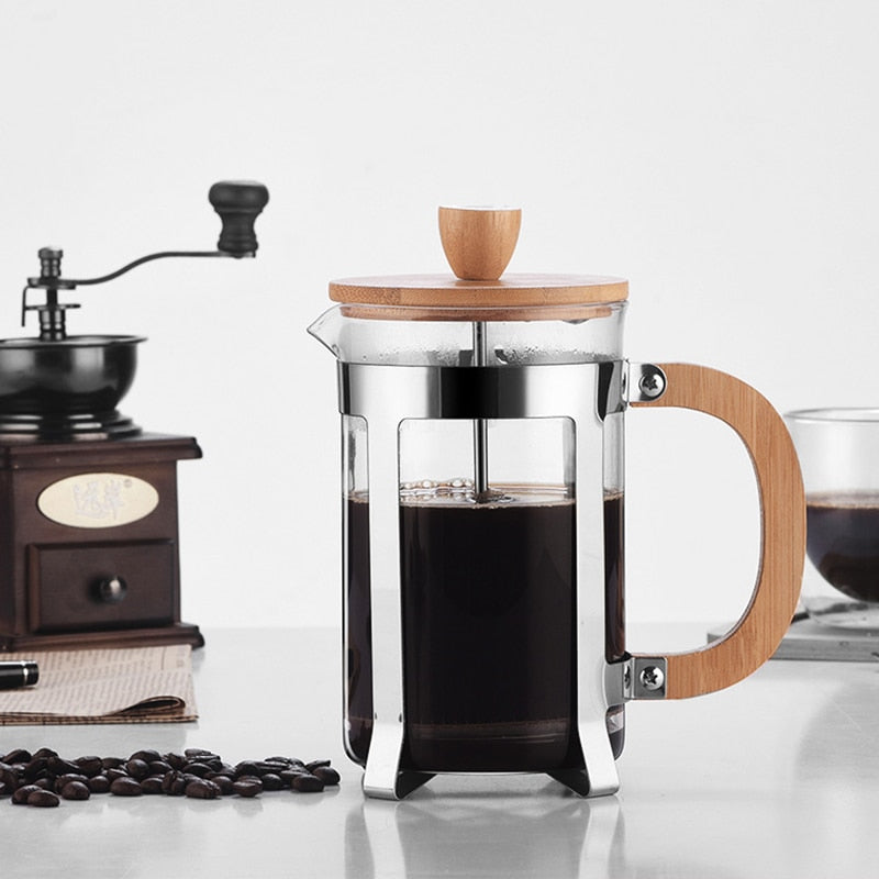 Brim 8-Cup French Press Coffee Maker with Wood Handle