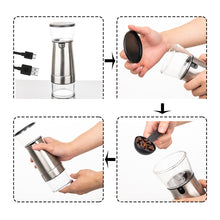 Load image into Gallery viewer, Cork and Cup USB Rechargeable Electric Coffee Grinder
