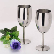 Load image into Gallery viewer, Cork and Cup Stainless Steel Wine Glasses
