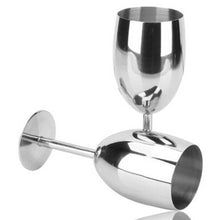 Load image into Gallery viewer, Cork and Cup Stainless Steel Wine Glasses
